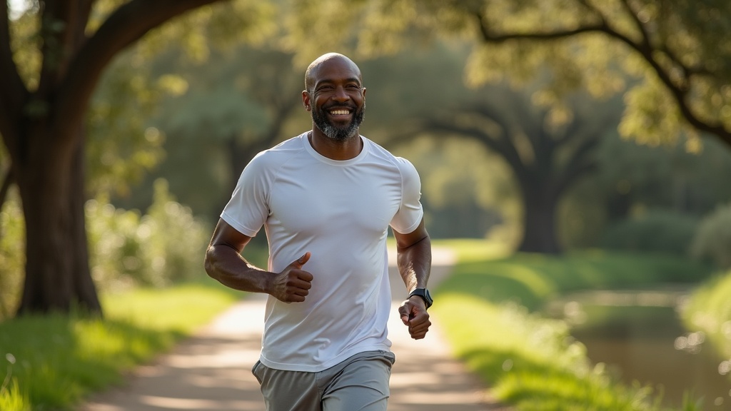 Active man demonstrating physical vitality after addressing low testosterone symptoms