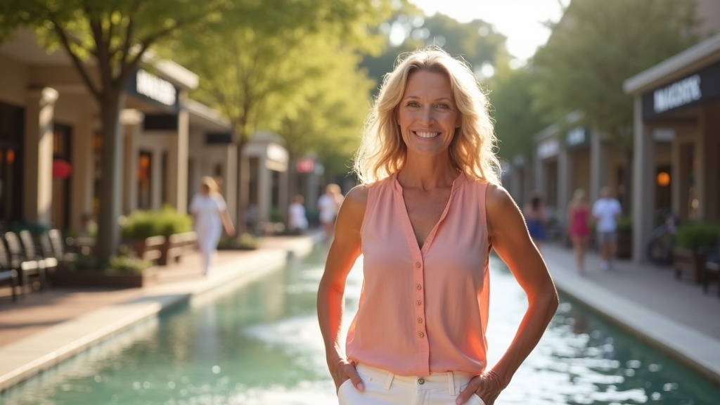 Confident woman enjoying permanent hair reduction results from laser hair removal in The Woodlands TX